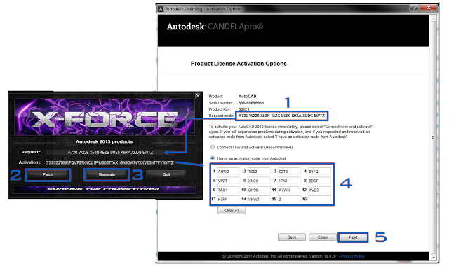 autocad 2013 activation code crack